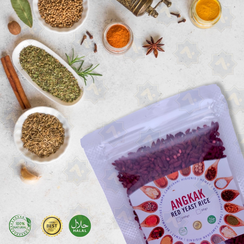 

[50gr] Angkak - Red Yeast Rice – Rempah JSR - 100% MURNI TANPA CAMPURAN