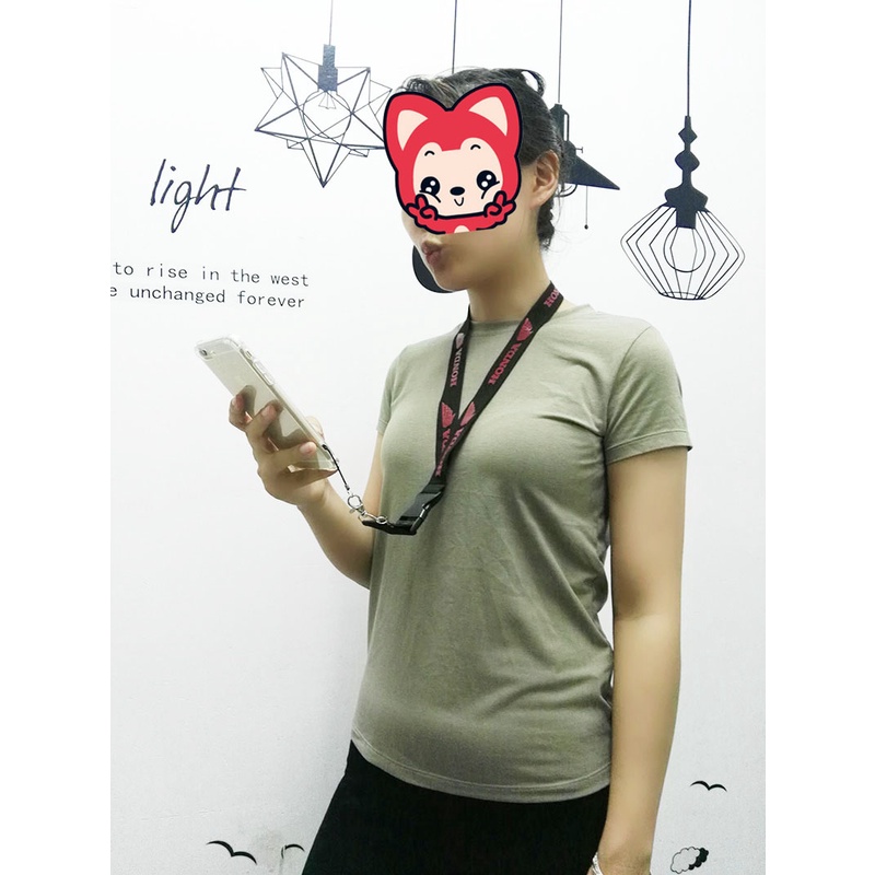 Merek Mobil Honda Leher Lanyard Tali Ponsel ID Card Holder Gantungan Kunci Sling Aksesoris