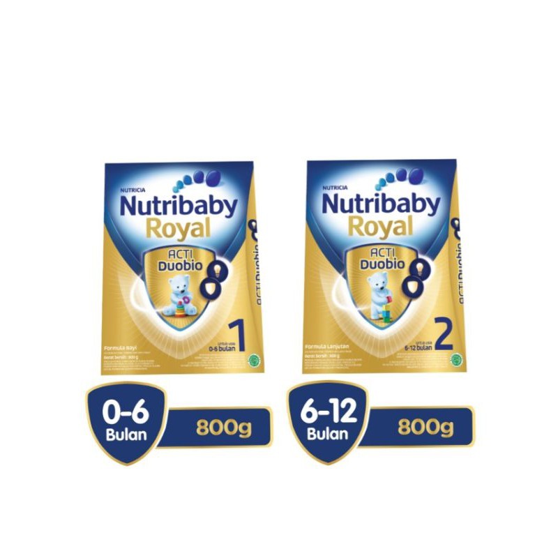 Nutribaby Royal 1 (0-6) dan 2 (6-12) ( 800 gr )