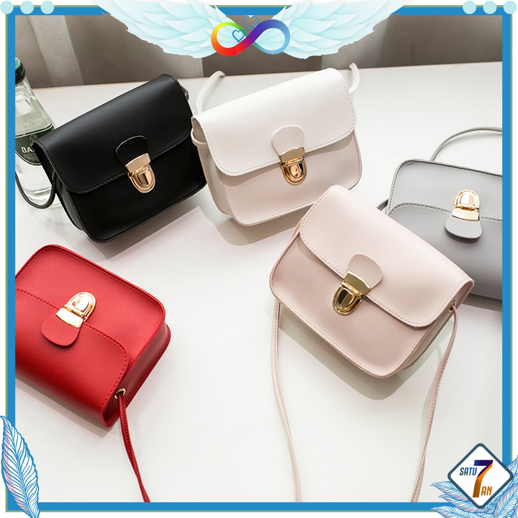 Tas Selempang Wanita Mini Tas Hp Fashion Korea Style Tas Bahu Sling Bag Cewek PU Satu7an T91