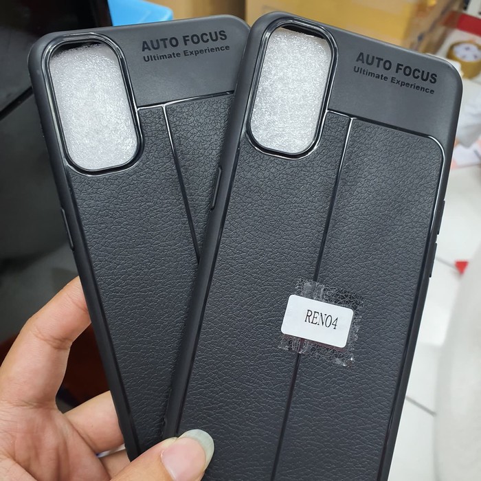 NEW OPPO RENO 4F/RENO 4/OPPO A33/A53/A52/A92 CASE SOFTCASE LEATHER KULIT JERUK, SOFTCASE AUTO FOKUS