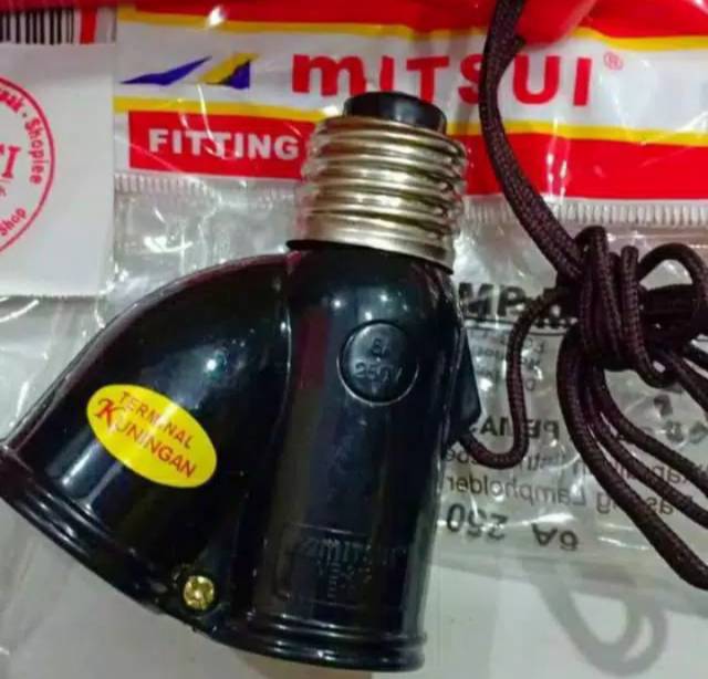 Fitting Lampu Tarik 2 lampu E27 Mitsui/fitting tarik cahaya