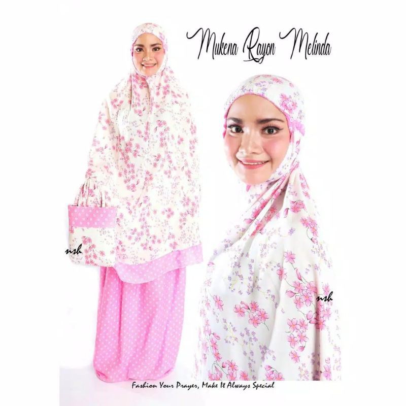 Mukena Katun Jepang Kembang Rayon