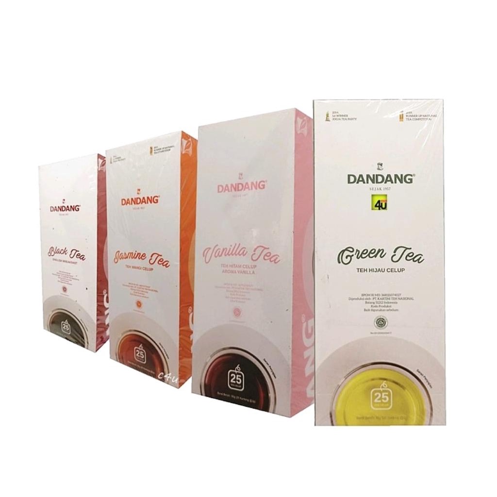 

TEH DANDANG CELUP BLACK TEA/ TEH CELUP CAP DANDANG JASMINE TEA/ GREEN TE ISI 25PCS