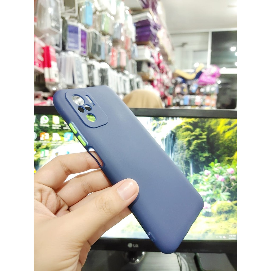 SMPC TPU Candy Redmi Note 10 6.43 inchi SoftCase Macaron Protection Camera Tombol Warna