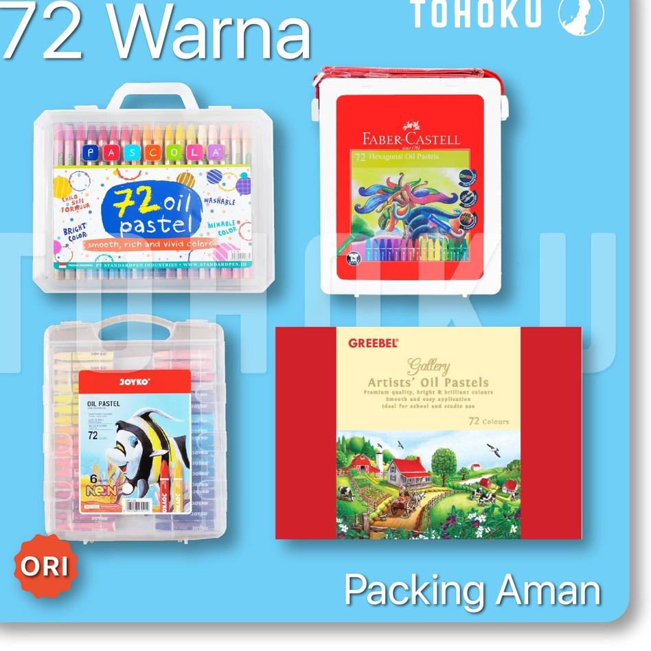 

Best Price (Packing Aman) Krayon 72 Warna Set - Faber Castell - Pascola - Joyko - Titi - Greebel