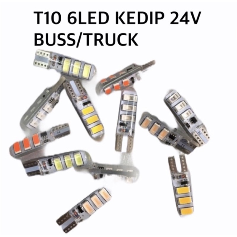 24VOLT - T10 6LED BIS/TRUK KEDIP