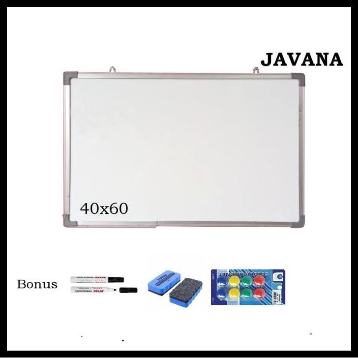 

Papan Tulis Whiteboard Gantung Magnet Javana Single Face 40 X 60 Cm