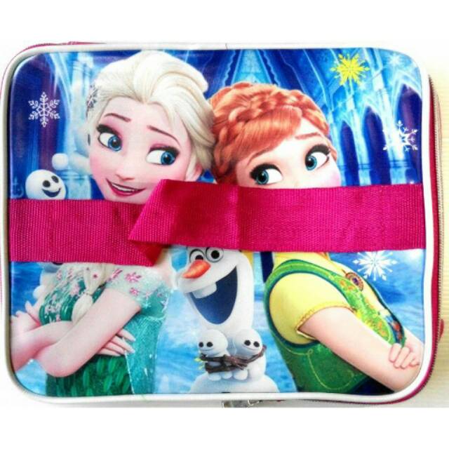 Tas Bekal Anak / Lunch Bag Kotak Aluminium Foil Frozen Elsa Anna
