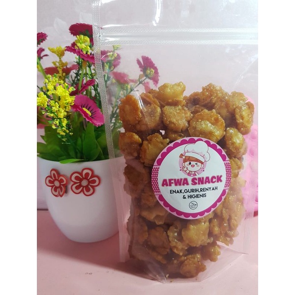 

Keripik emping manis berat 200gram cemilan enak by afwa snack