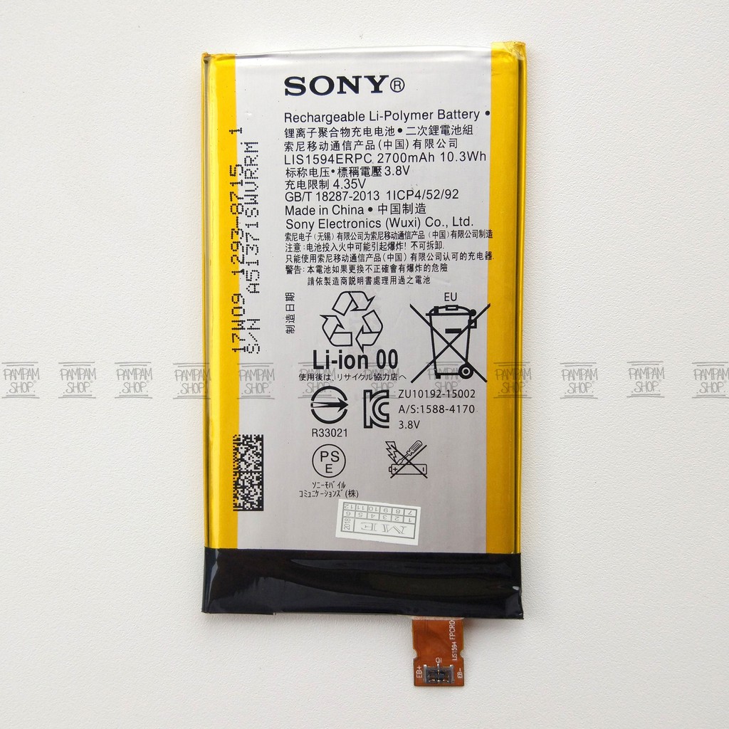 Baterai Sony Xperia Z5 Mini Z5 Compact X Compact E5803 E5823 LIS1594ERPC F5321 SO-02J Original OEM Batrai Batre LIS1594 ERPC SO02J