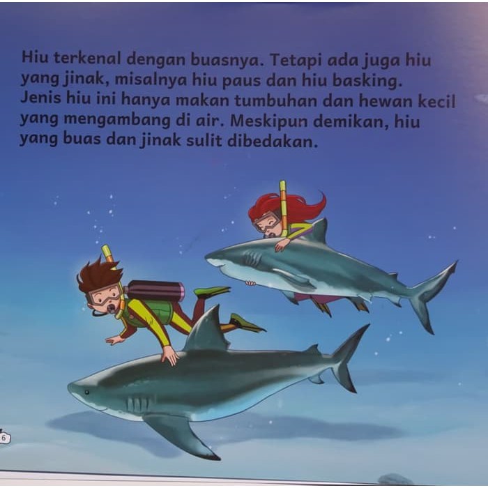 Contoh Gambar Ilustrasi Cerita Bergambar Hewan Ikan