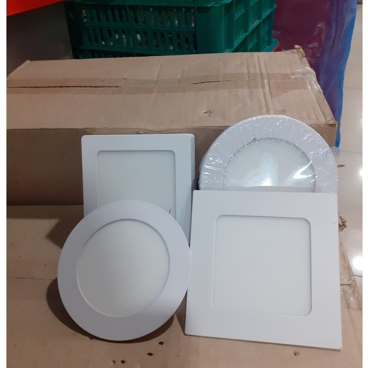 Lampu Led Panel Murah ( Downlight Led) 6Watt Inbow / Outbow Bulat / Kotak