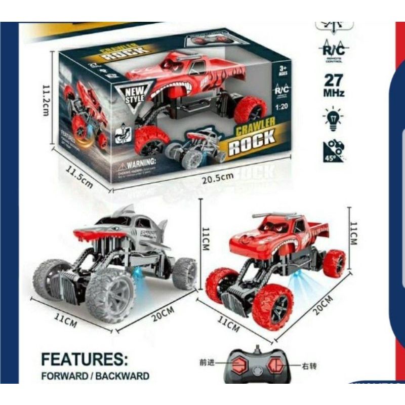 Mainan Mobil Remote Control Anak Model Hiu