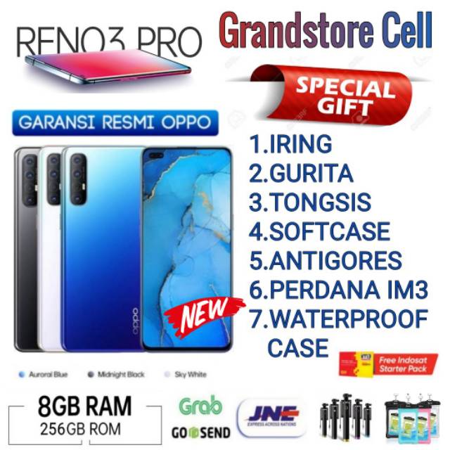 OPPO RENO 3 PRO RENO3 PRO RAM 8/256 GB GARANSI RESMI OPPO INDONESIA