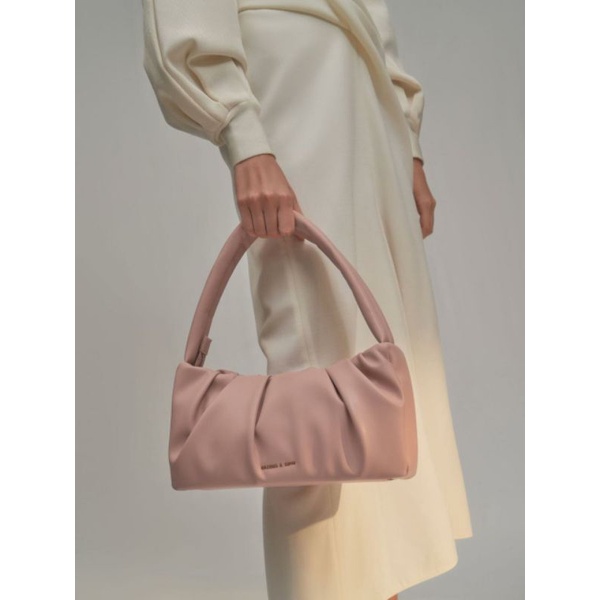 CK Ruched Top Handle Bag - Tas Wanita Import