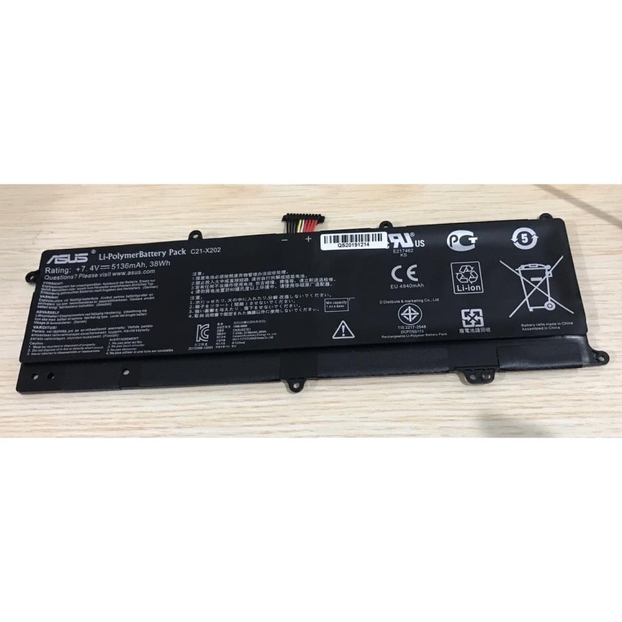 Baterai Original Asus VivoBook X201 X201E S200E C21-X202 F201 F201E