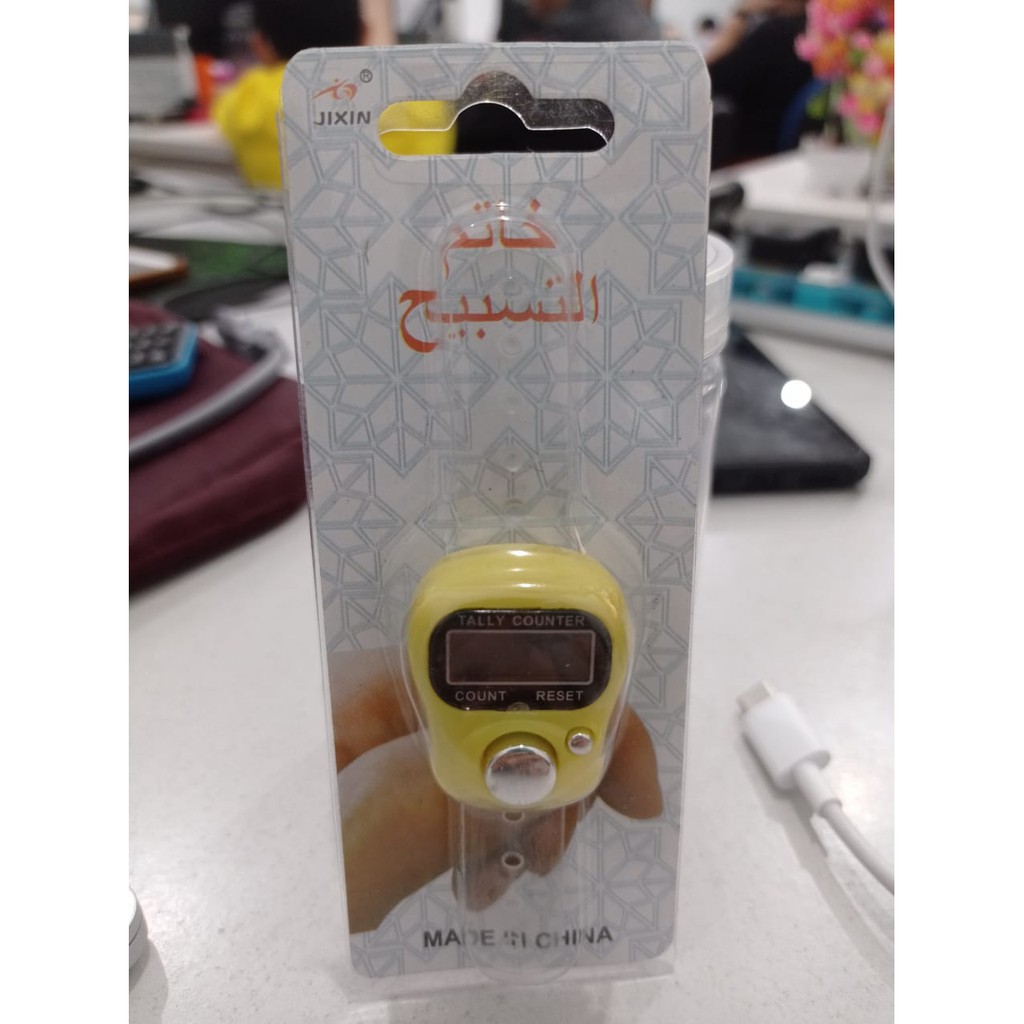 GLORI.ID R031 Alat Hitung Digital Tasbih Digital Elektronik Jari Counter Mini Import Murah COD-KUNING