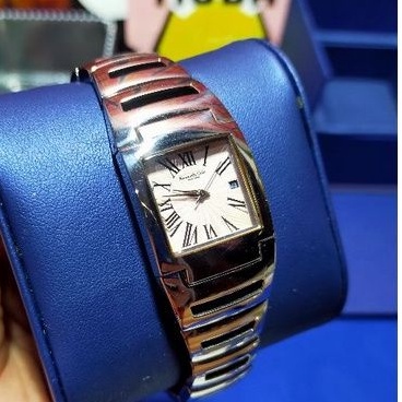 Preloved Kenneth Cole All S/steel White Square Dial Wrist Watch KC4403 Water Resistant