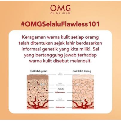 * NCC * OMG Liquid Foundation Cover Last Alas Bedak Oh My Glam - Netto 25 ml