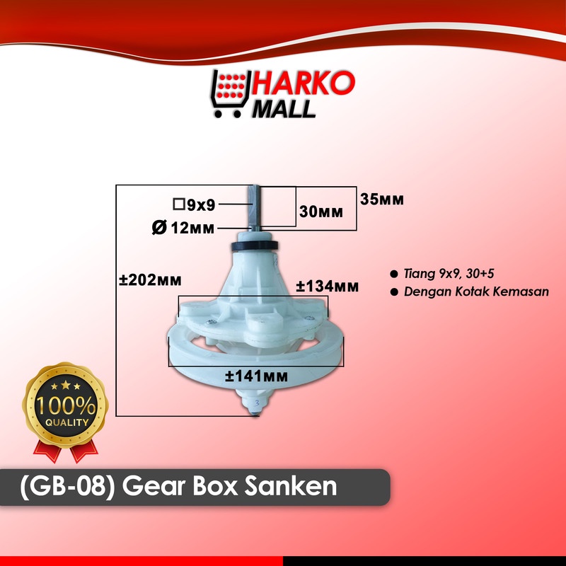 Gear Box As Kotak Tiang 9X9 30+5 GB 08