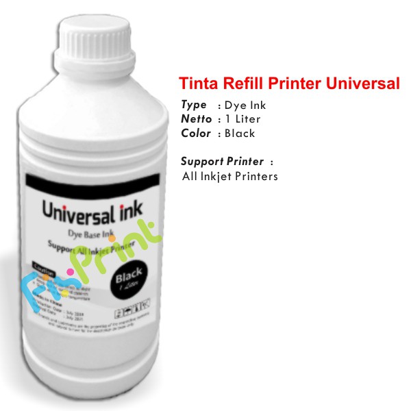 Tinta Printer Canon Black Color 1 Liter Refill TR5870 E410 E470 MG2570S