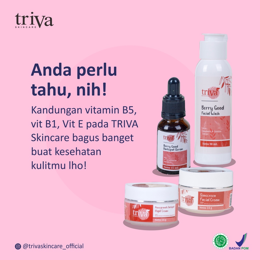 Paket Triva Skincare Darksport Series original krim cream serum penghilang flek hitam membandel di wajah pencerah wajah kusam wanita pemutih wajah glowing ampuh permanen penghilang jerawat dan bekas jerawat bpom alami asli