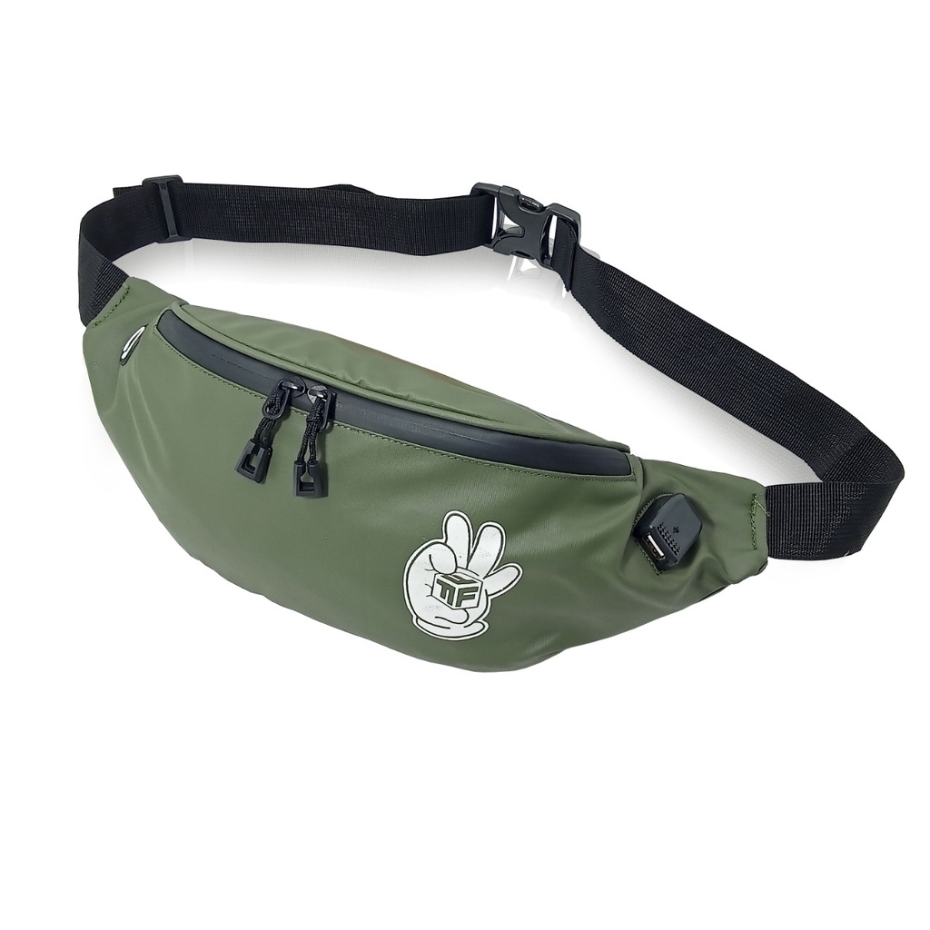 Tas Selempang Pria Waistbag Waterproof Taka Triple F