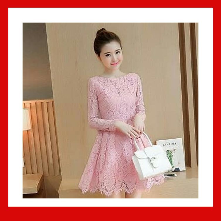 Dress Dress Celine Brukat Salem Terbaru