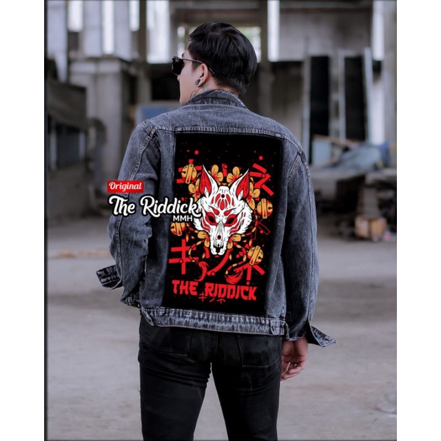 Jaket Jeans Gambar Belakang Printing Pria Jacket Denim Jins Cowok Premium