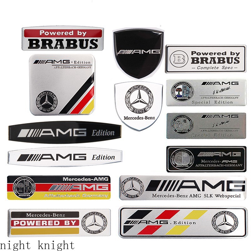 Sticker Emblem Dekorasi Bagasi Belakang Mobil Mercedes Benz W203 W204 W168 Cla Gla Glk Amg Brabus