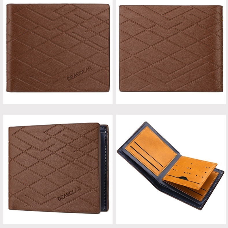 DOMPET PREMIUM LIPAT PRIA KULIT ORIGINAL DEABOLAR COKLAT NUNEZ WA532B7 IMPORT SLOT KARTU UANG TIPIS COWOK KEREN KECIL FASHION DISTRO LAKI PENDEK REMAJA KEKINIAN SIMPLE POLOS MINI BRANDED BATAM