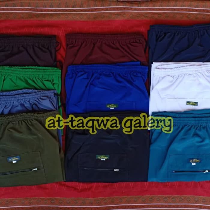 Paling Murah Celana Panjang Pangsi Sirwal Komprang Shalat Silat Fashion Pria Wanita - Putih, M