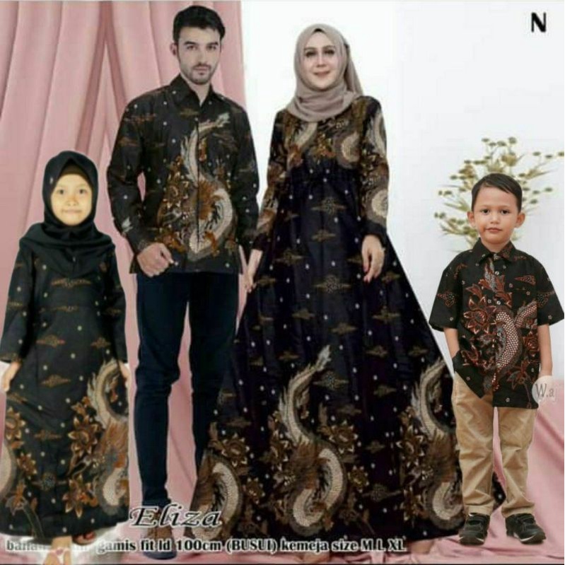 Batik Couple Katun Halus Pasangan Keluarga Ayah Ibu Anak