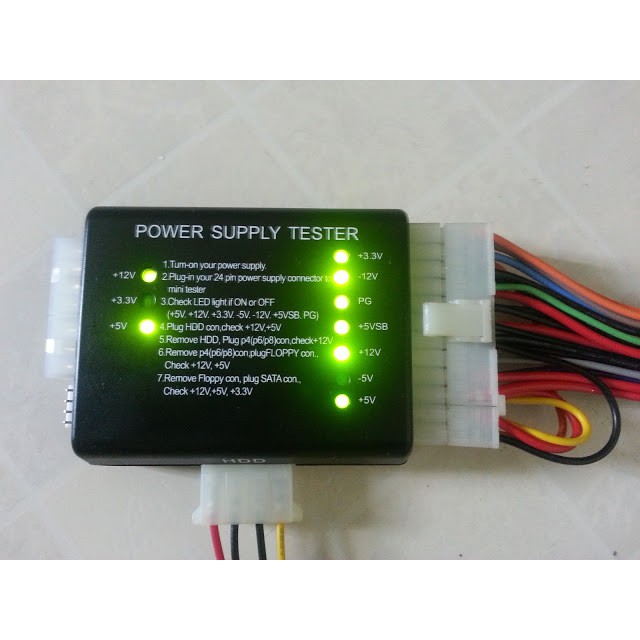 Power Supply Tester Pengecekan PC-power supply