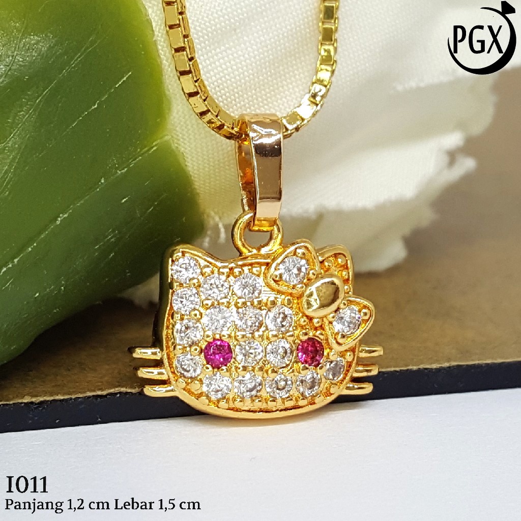 PGX Liontin Kalung Xuping Wanita Aksesoris Fashion Perhiasan Lapis Emas  - I011