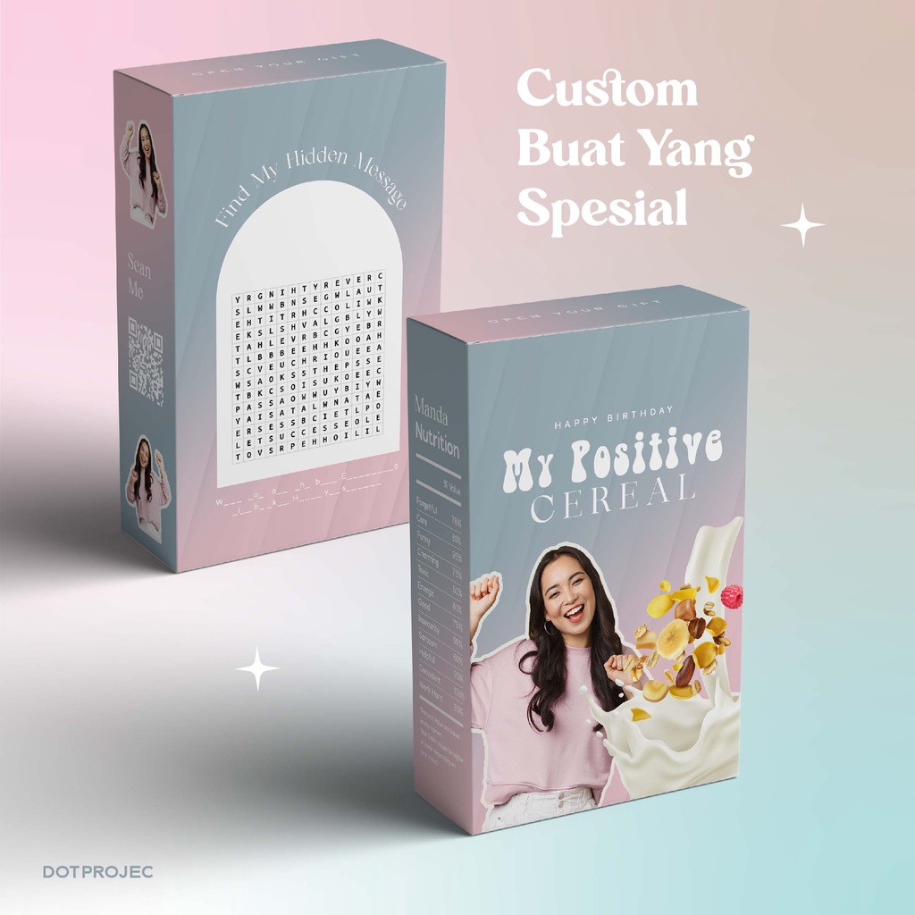 

Cereal Box Custom 1 HARI JADI | Sereal / Kado Ulang Tahun / Box Surprise / Gift Box