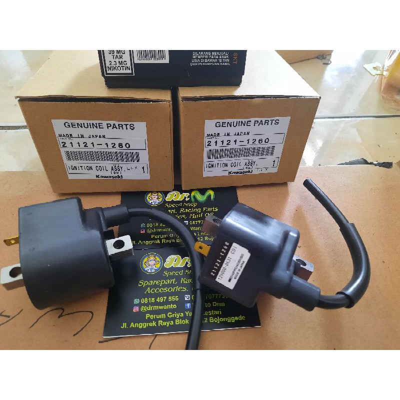 ignition coil assy atau koil cdi ninja r ac