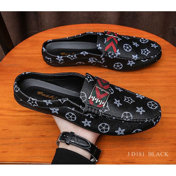 SEPATU PRIA MULES LOAFERS SHOES BAKA D181