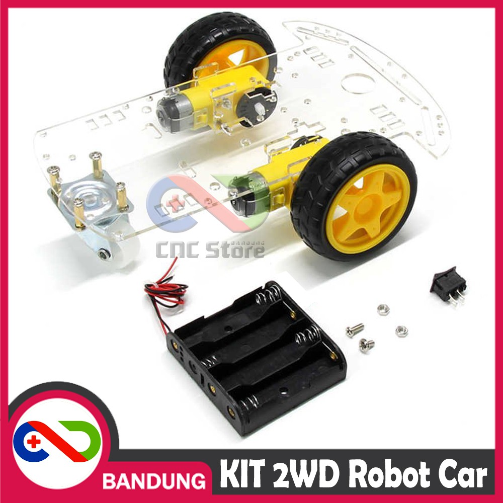 KIT SMART CHASSIS 2WD ROBOT CAR FRAME MOBIL ARDUINO RASPBERRY CHASIS