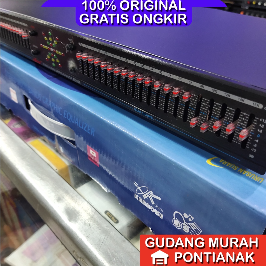 Equalizer DAT EQ-608 Penjernih suara Amplifier aqualizer original asli EQ 608