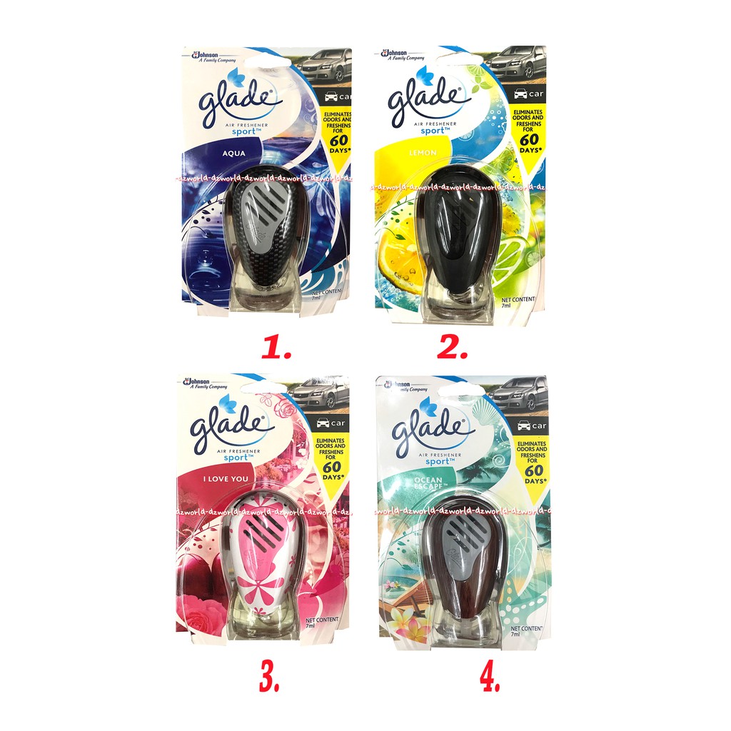 Glade Air Freshener Sport Pengharum Ruangan Mobil 60Hari Parfum Mobil