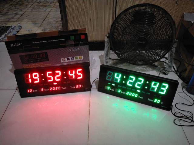 JAM LED DINDING MEJA DIGITAL FLAT XY3615 PROMO STOK TERBATAS!!