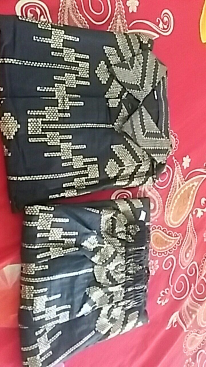 Couple Kebaya Rok Kemeja Motif Pradaa Gold