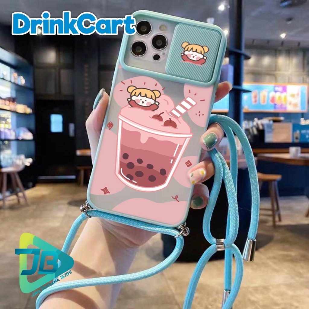 SOFTCASE SLINGCASE SLIDE PELINDUNG KAMERA DRINKCART SAMSUNG OPPO VIVO REALME IPHONE XIAOMI ALL TYPE JB4946