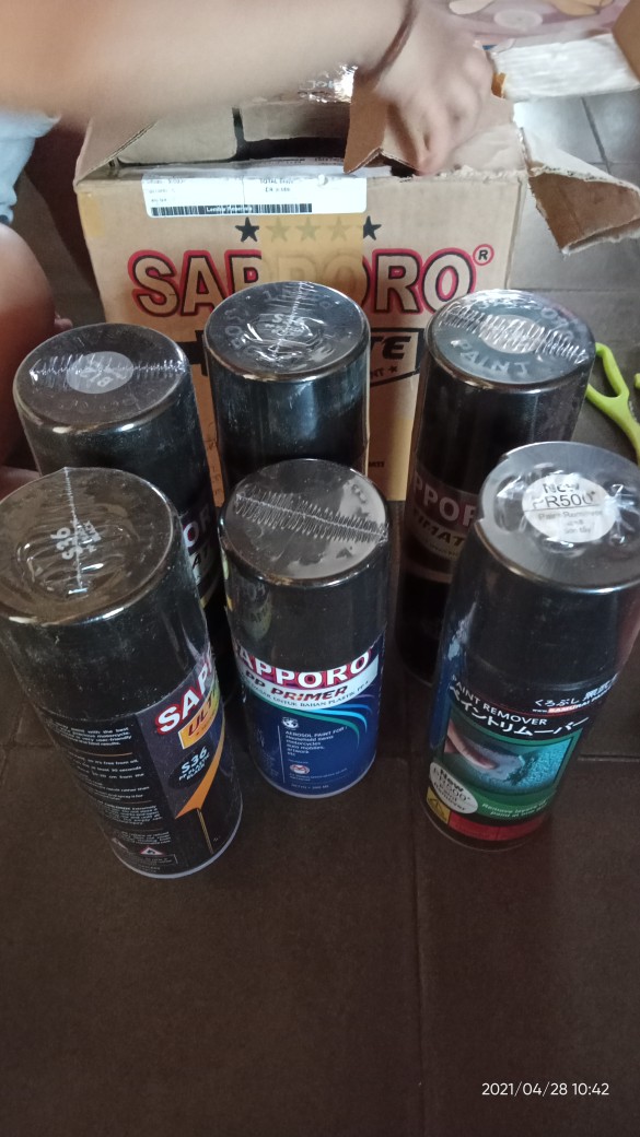 Sm01 Smoke Black Transparan Sapporo Ultimate Cat Semprot 400ml