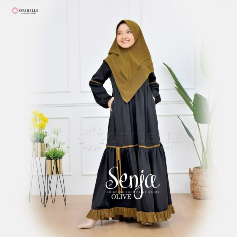 GAMIS SENJA MILO MAROON &amp; ARMY ||  ORIBELLE