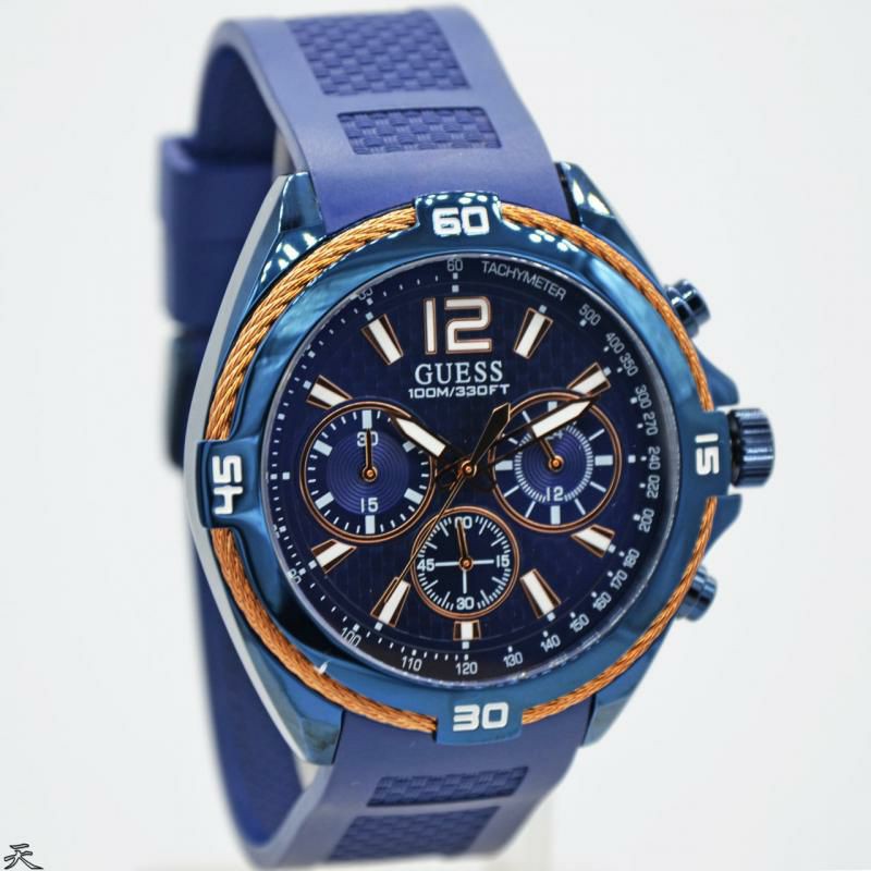 Jam Tangan Pria Guess W1168G2 - W1168G3 - W1168G4 Rubber Karet Original Murah