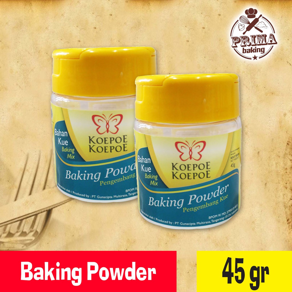 

BAKING POWDER Koepoe Koepoe 45gr - Pengembang kue 45 gr kupu kupu murah