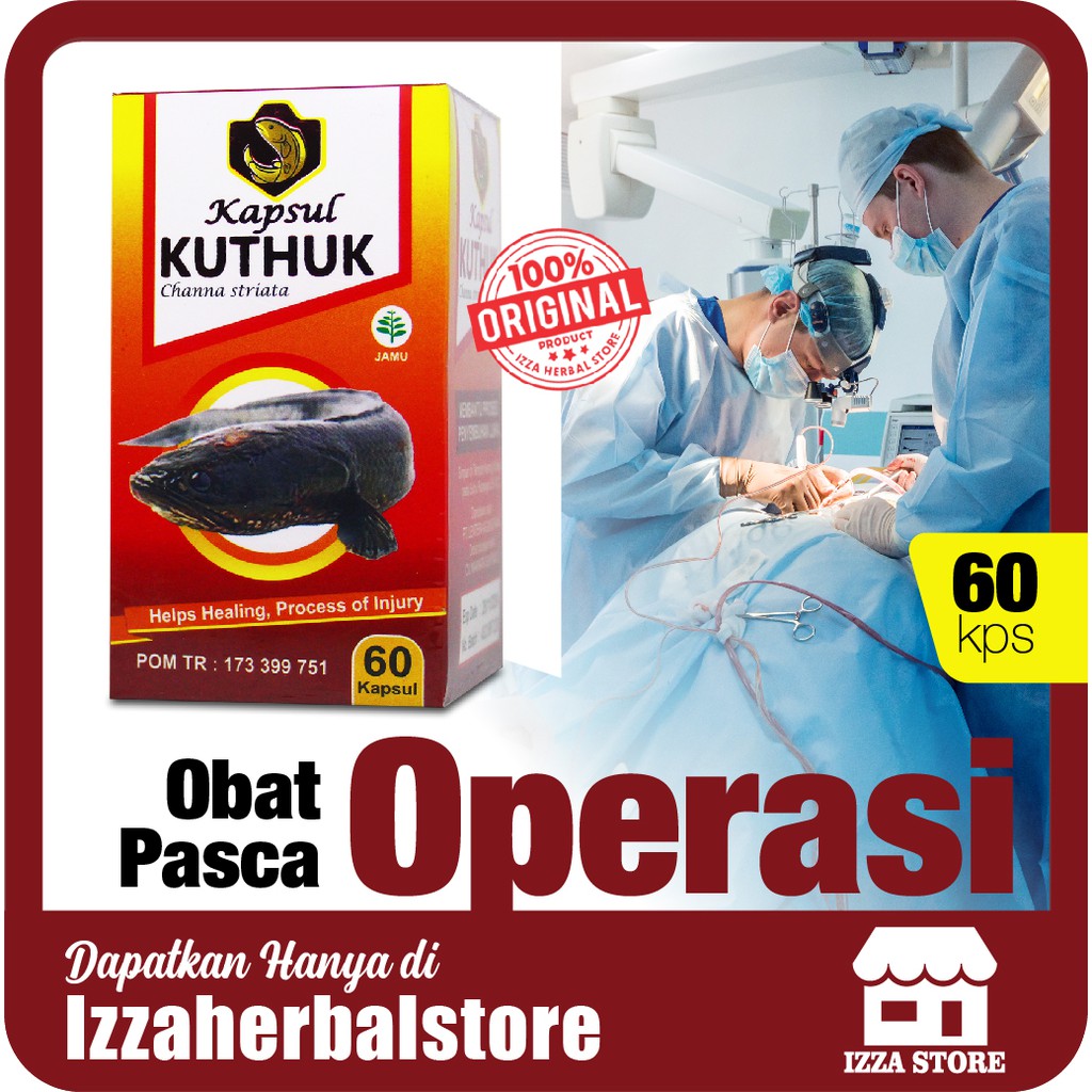 KAPSUL IKAN GABUS PASCA OPERASI KUTHUK 60 KAPSUL Obat Operasi Secar Luka Jahitan Lebih Cepat Kering